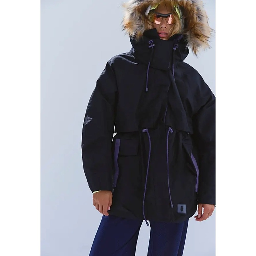 Free People Cloud Cover Systems Outer Shell Jacket Size XL Parka Ski Snow Jacket